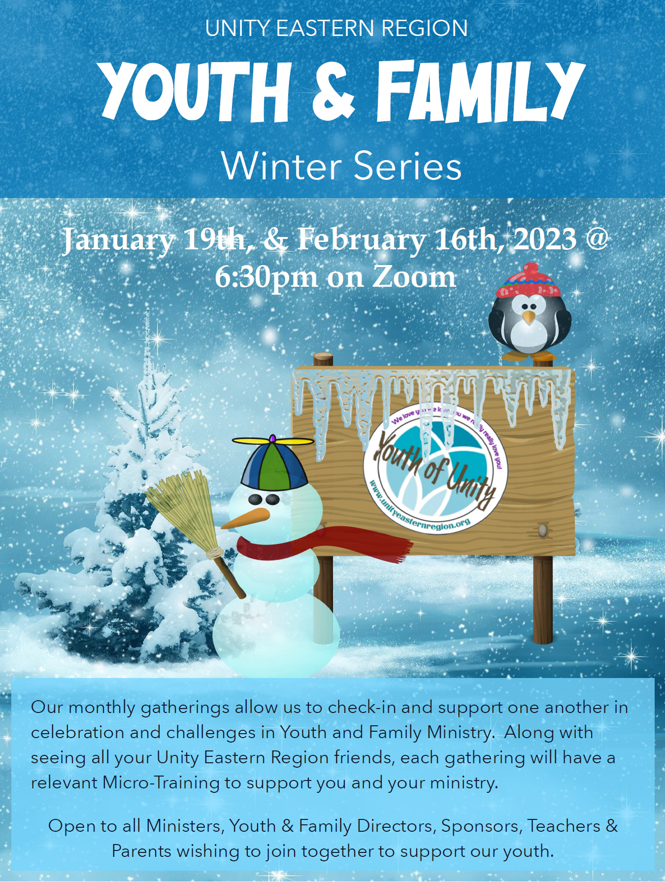 Youth Family Winter Series Unity Eastern Region