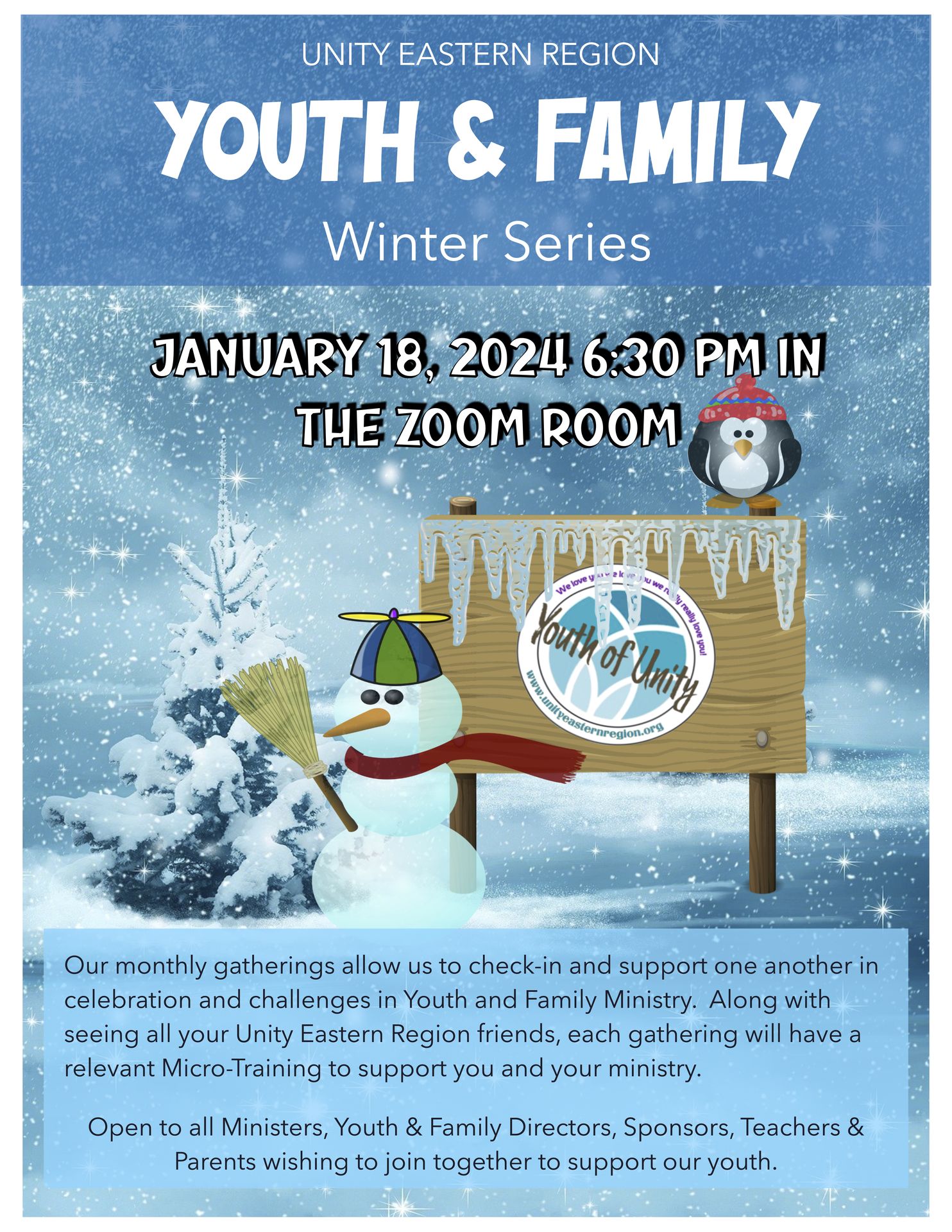 Unity Eastern Region Youth & Family Winter Series – January 2024 – Unity Eastern Region