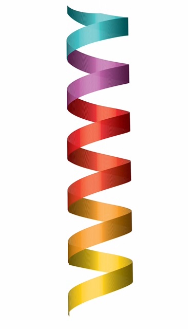 Spiral in color spectrum